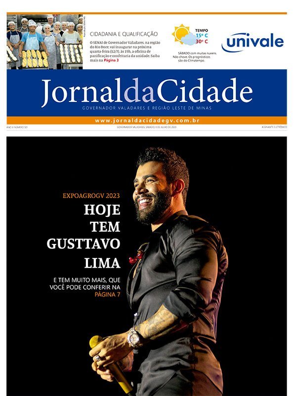 Capa Jornal da Cidade - Edi&ccedil;&atilde;o 501 de 08 de Julho de 2023