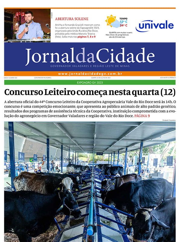 Capa Jornal da Cidade - Edi&ccedil;&atilde;o 504 de 12 de Julho de 2023