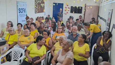 Uma manhã amarela no Cras São Raimundo para prevenção ao suicídio 2 Uma manhã amarela no Cras São Raimundo para prevenção ao suicídio