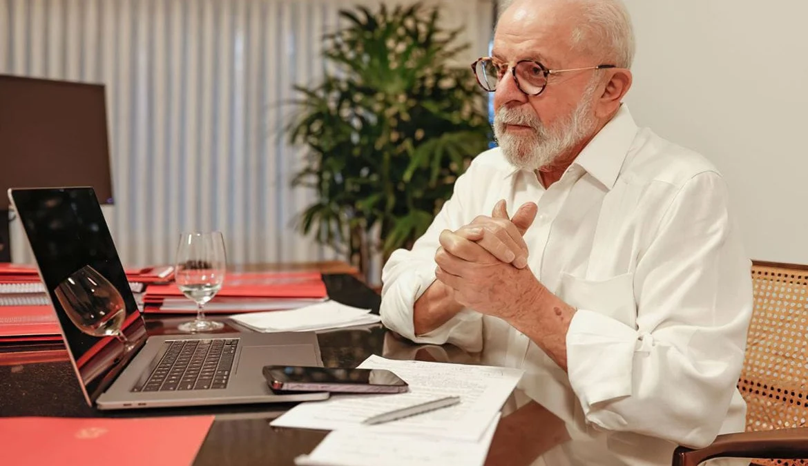 12/10/2023, O presidente Lula no Palácio do Alvorada