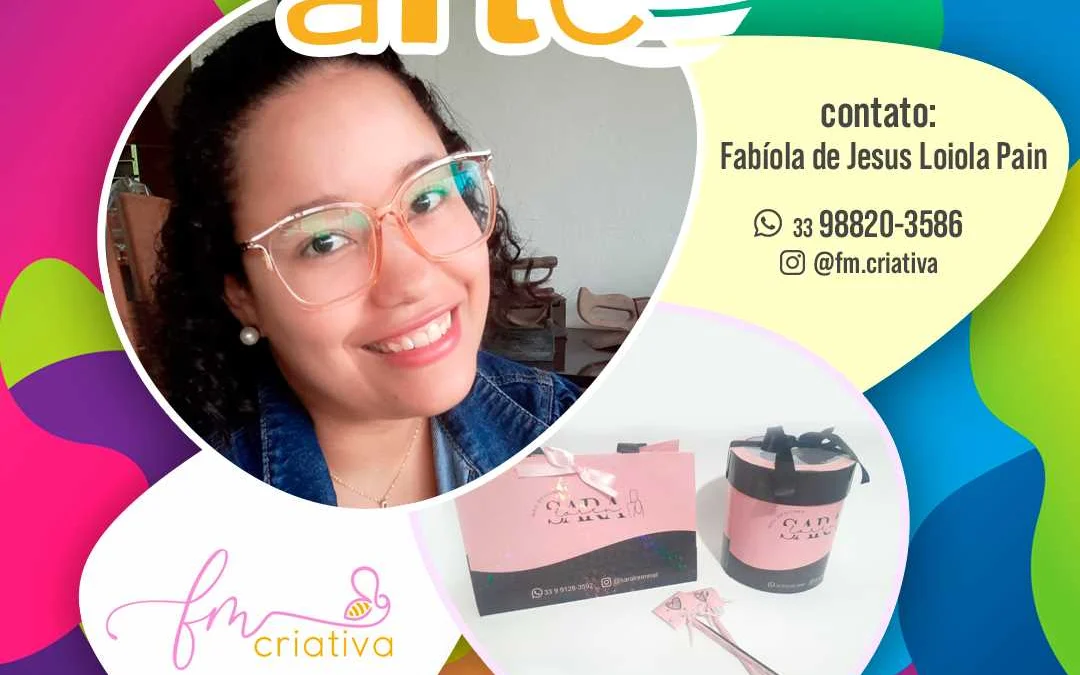 Confira a exposição da artesã Fabíola de Jesus no GV CIT 1 Conheça o trabalho de Fabíola de Jesus, que estará à venda na exposição, no Instagram @fm.criativa