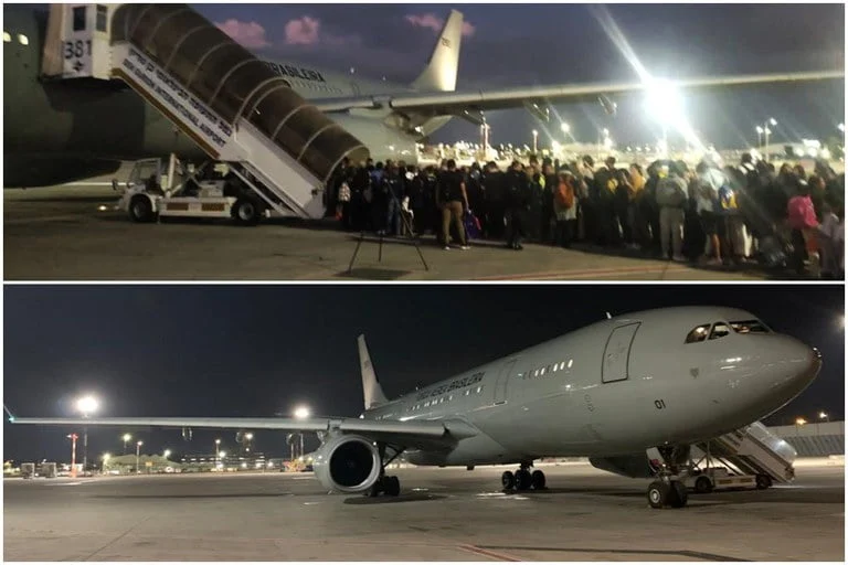 Primeiro avião da FAB deixa Israel com 211 brasileiros e chega a Brasília nesta quarta 1 Embarque dos primeiros 211 brasileiros repatriados de Israel
