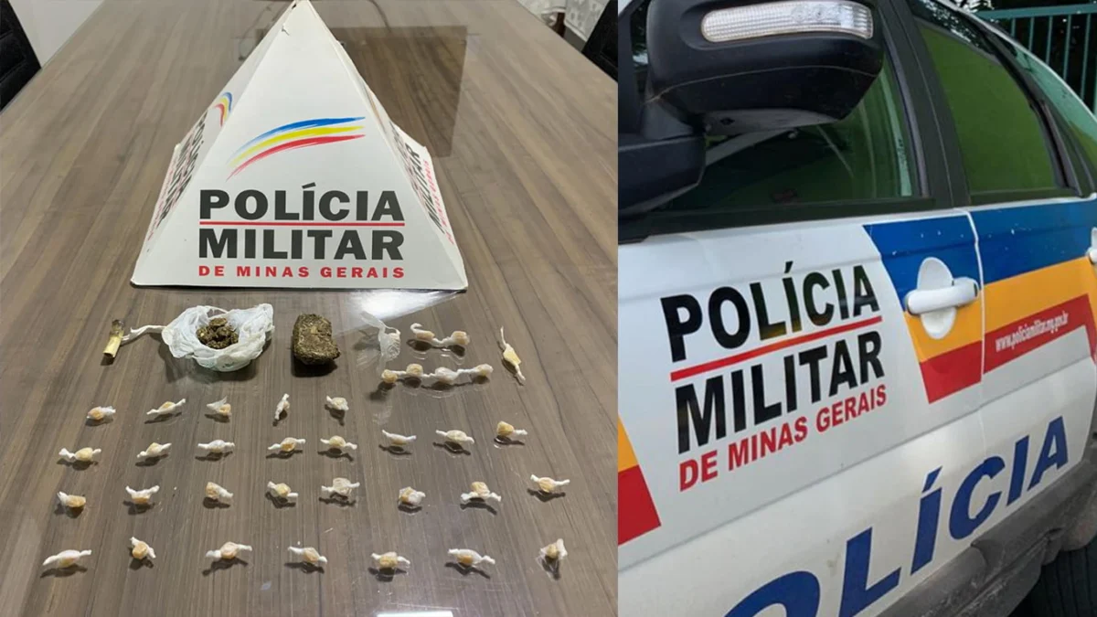 As drogas apreendidas pelos policiais militares foram levadas para a autoridade policial na Delegacia de Polícia de Conselheiro Pena, junto