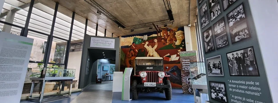 A história do desenvolvimento agropecuário de Minas Gerais e do Brasil é contada nos diversos espaços do Museu Mineiro da Extensão Rural