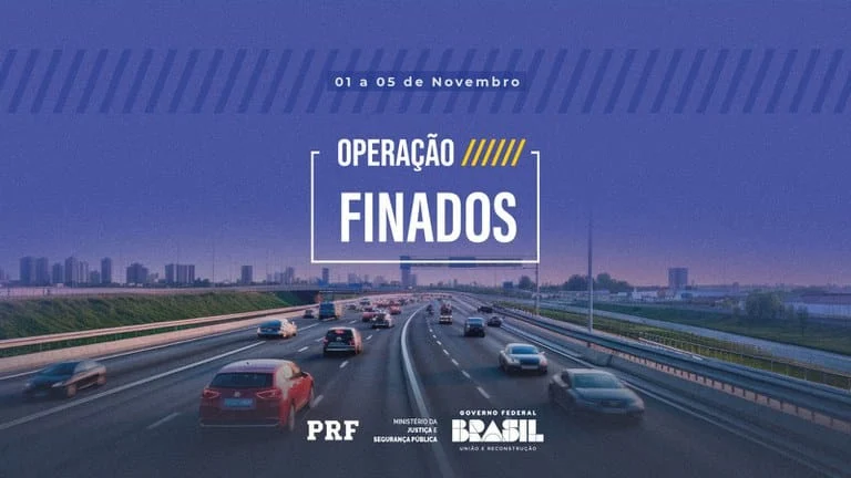 A Polícia Rodoviária Federal (PRF) inicia, na quarta-feira (1/11), a Operação Finados nas rodovias federais do território nacional