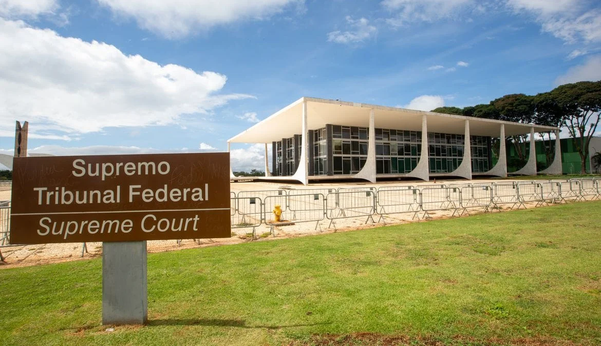 Supremo deve retomar julgamento sobre correção do FGTS 1 Brasília (DF) 11/04/2023 Fachada do palácio do Supremo Tribunal Federal (STF)