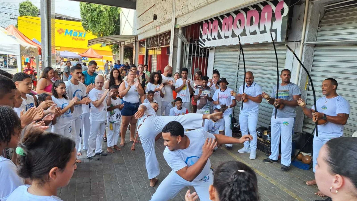 Na ocasião, também aconteceram rodas de capoeira