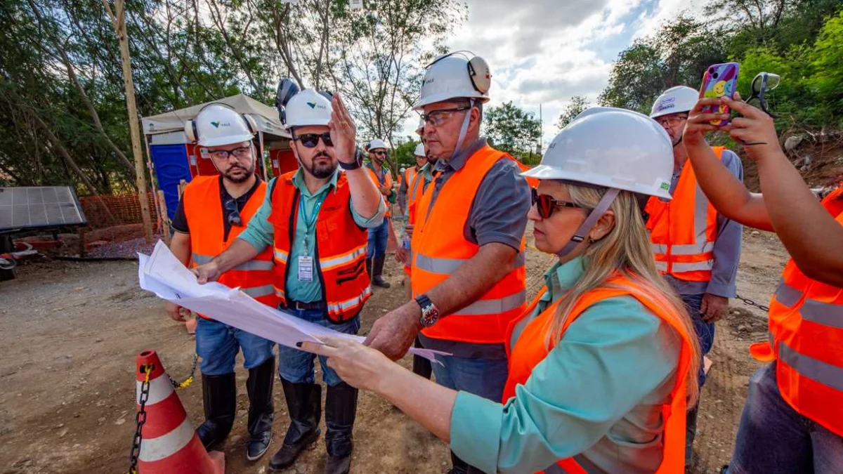 Na tarde desta terça-feira (7), o prefeito André Merlo, juntamente com alguns secretários, visitou o campo de obras da Vale no bairro Santa