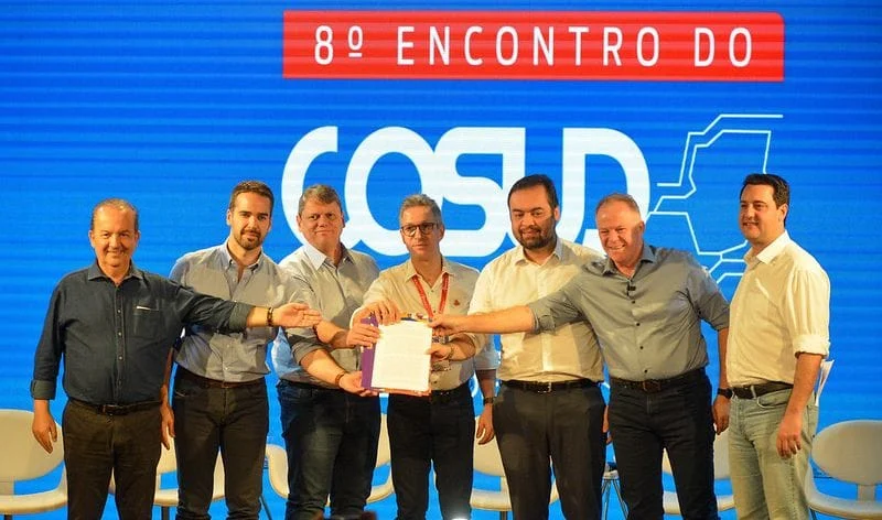 Governadores que integram o Consórcio de Integração Sul e Sudeste (Consud)
