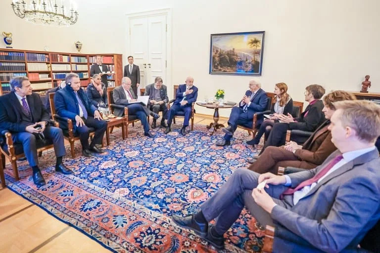 Esses foram alguns dos temas da conversa entre o presidente Luiz Inácio Lula da Silva e o presidente da Alemanha, Frank-Walter Steinmeier