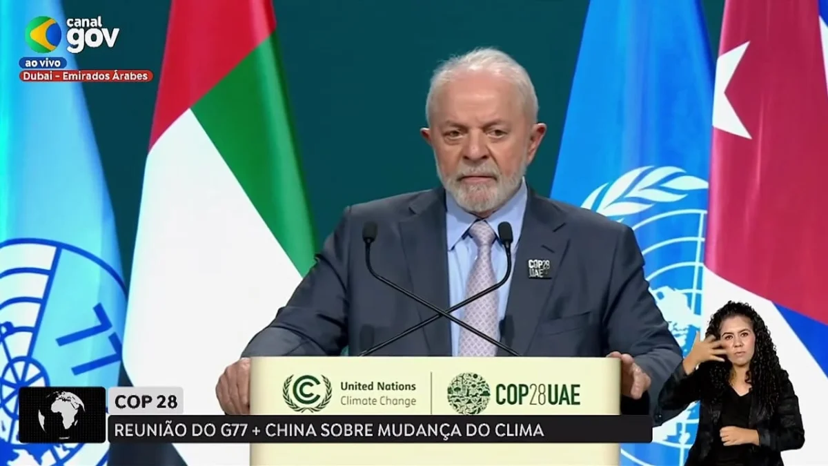 Sem justiça financeira, não há justiça climática possível, destaca Lula em reunião do G77 + China 1 Ao discursar na reunião do G77 + China sobre Mudança do Clima, o presidente da República, Luiz Inácio Lula da Silva, defendeu o aporte