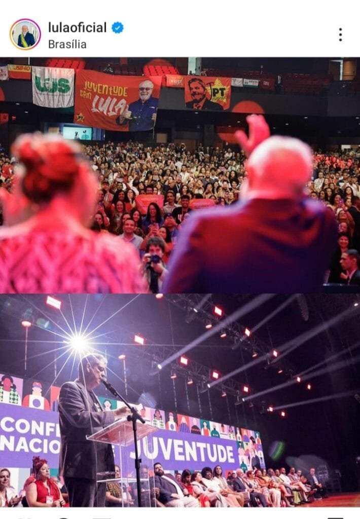 Lula pede jovens politizados e diálogo com quem pensa diferente 3 Screenshot 20231215 062349 Instagram