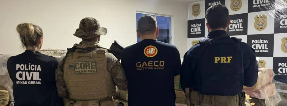 Operação Polo Norte apreende mais de 4 toneladas de droga e veículos 1 A operação é fruto da troca de informações de inteligência entre o núcleo da PRF e o núcleo combate ao crime organizado da PCMG