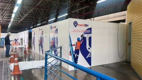 Obras de modernização das estações da Linha 1 do Metrô da RMBH são iniciadas 3 Obras de modernização das estações da Linha 1 do Metrô da RMBH são iniciadas
