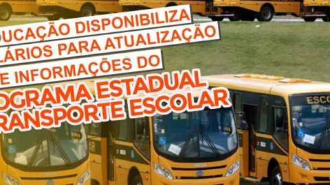 Municípios devem atualizar informações do Programa Estadual de Transporte Escolar 