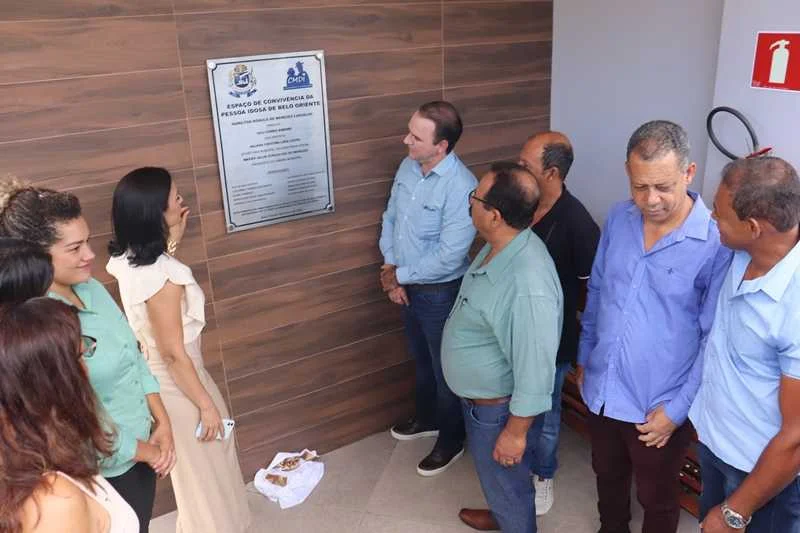 Inauguração do Espaço de Convivência da Pessoa Idosa da Sede 1 A população idosa de Belo Oriente recebeu mais um local totalmente novo e apropriado para exercer atividades físicas e sociais