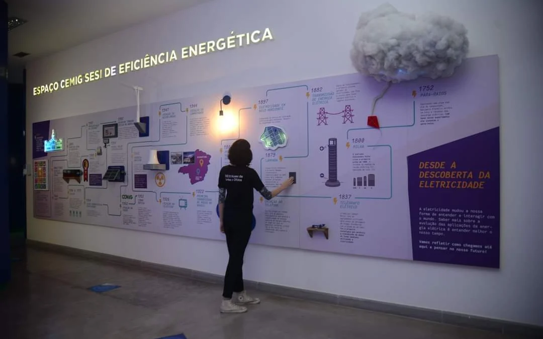 O Espaço Cemig Sesi de Eficiência Energética, localizado no Museu de Artes e Ofícios, na Praça da Estação, Centro de Belo Horizonte, é