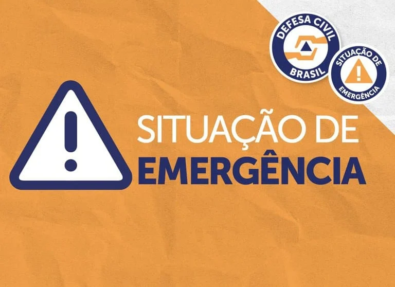 O Ministério da Integração e do Desenvolvimento Regional (MIDR), por meio da Defesa Civil Nacional, reconheceu situação de emergência