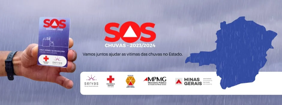 Campanha SOS Chuvas: saiba como doar para famílias atingidas em Minas 1 A iniciativa pretende arrecadar doações via Pix que serão convertidas em créditos para o cartão humanitário