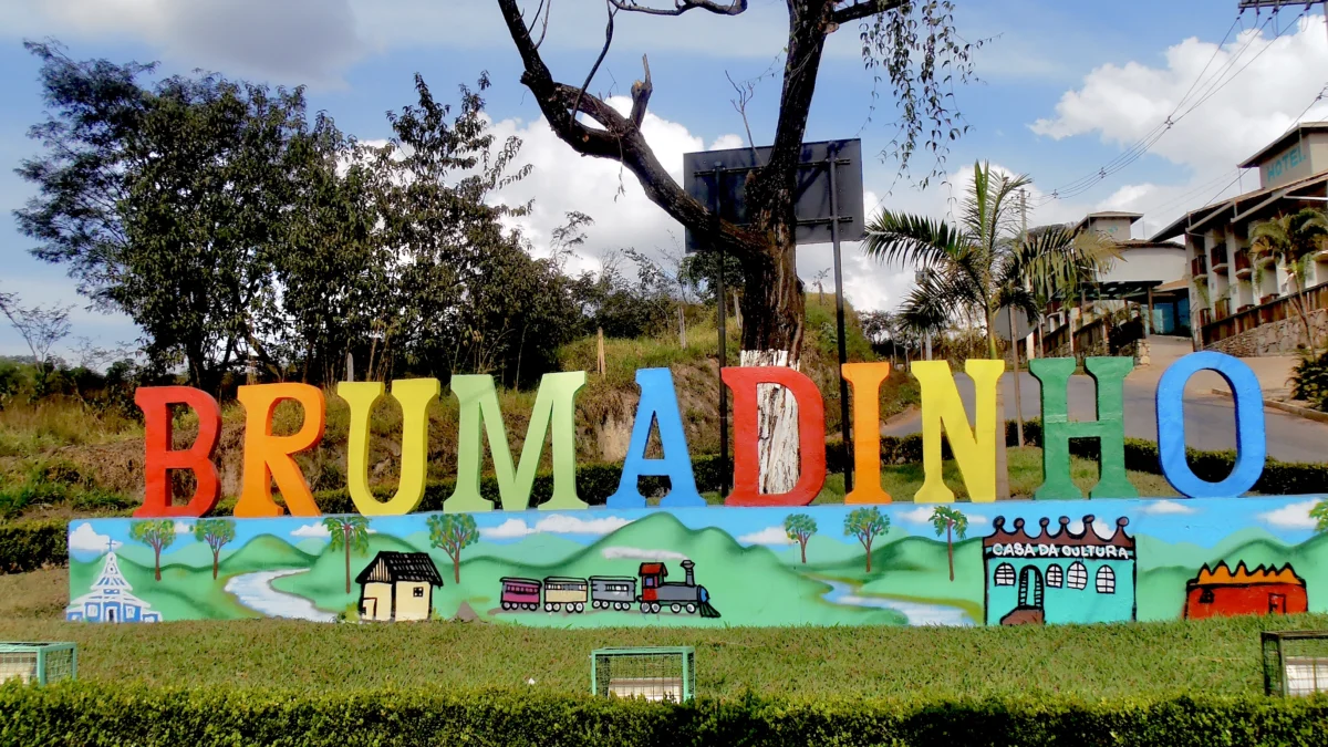 Entrada da cidade mineira de Brumadinho