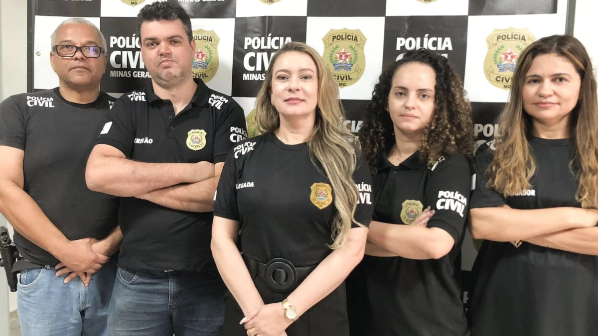 A equipe de policiais civis de Ipatinga, que investigou e prendeu o homem que fez as ameaças