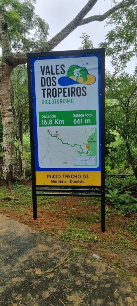 Timóteo inicia instalação de placas de sinalização do Circuito de Cicloturismo Vales dos Tropeiros 1 Vales dos Tropeiros
