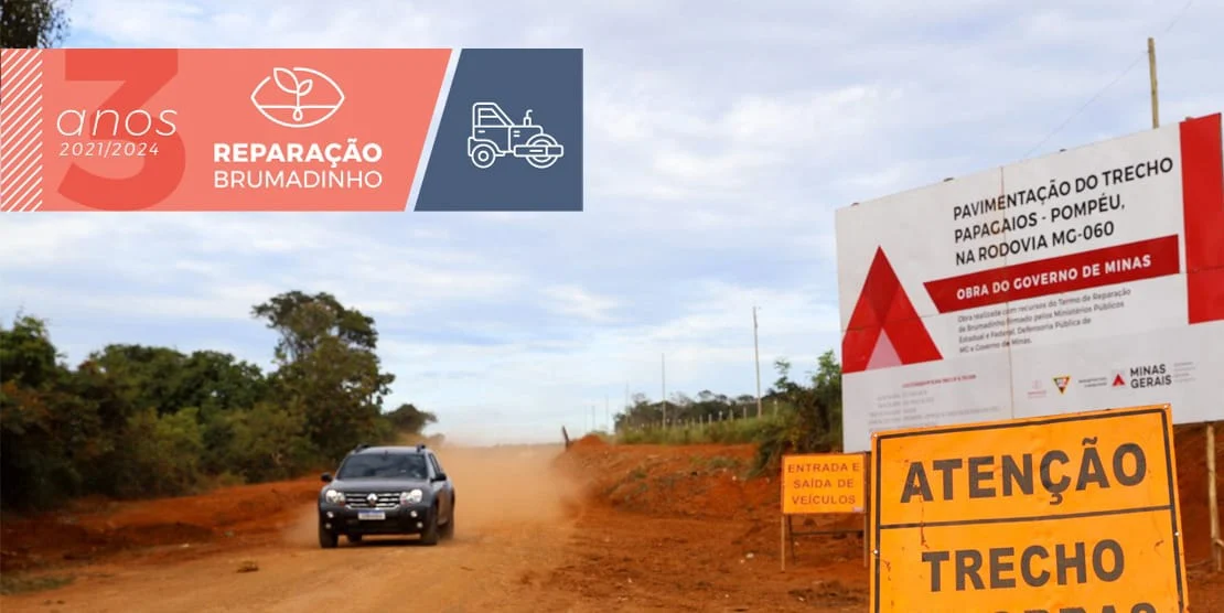 Nessa perspectiva, a melhoria da infraestrutura de mobilidade nos municípios atingidos pelo rompimento das barragens em Brumadinho é