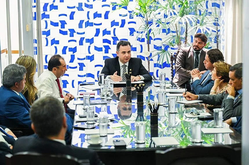 Decisão sobre MP da desoneração da folha sai ainda em janeiro, diz Pacheco 1 A proposta foi debatida em reunião com líderes partidários pela manhã