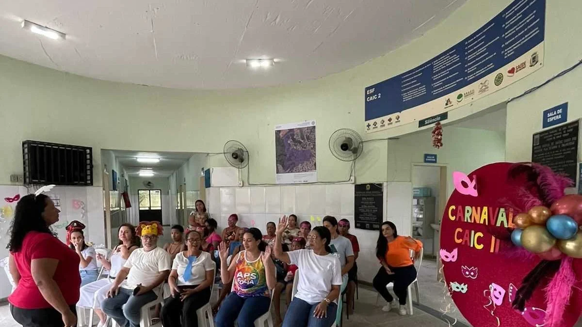 O bloco da unidade de saúde CAIC II fez bonito ao proporcionar momentos de lazer, interação, bem-estar, informações, cuidados com a saúde