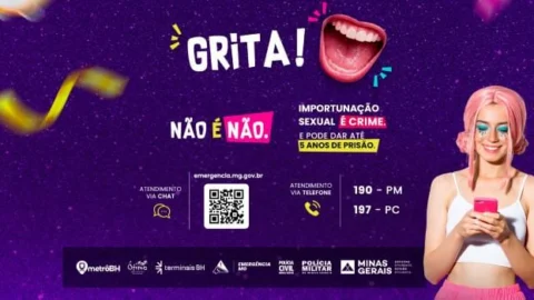 Campanha incentiva denúncias de importunação sexual no Carnaval