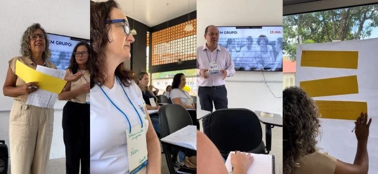 Durante a última semana (segunda a sexta-feira) a capacitação da primeira turma de profissionais da Educação da rede municipal de ensino