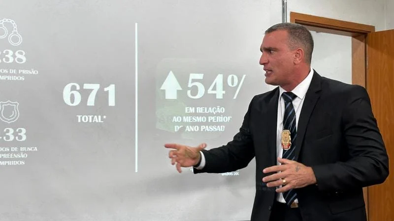 Polícia Civil apresenta balanço de operações realizadas no estado em 2024 1 A Polícia Civil de Minas Gerais (PCMG) apresentou o balanço das operações policiais realizadas no estado, com foco no combate ao crime