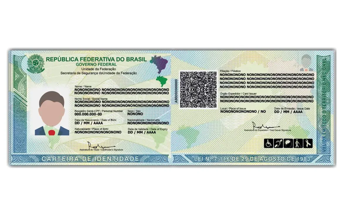 Quatro milhões de unidades da nova Carteira de Identidade Nacional (CIN) já foram emitidas até esta quarta-feira (21/2)