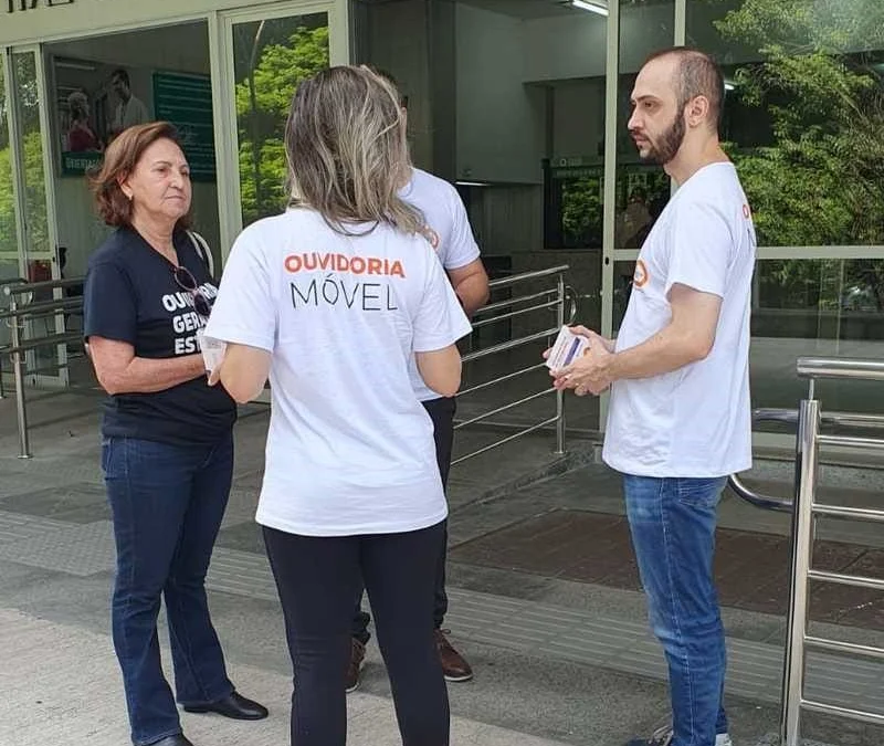 Nesta quinta-feira (14/3), a Ouvidoria-Geral do Estado de Minas Gerais (OGE/MG) realizou ação do projeto Ouvidoria Móvel