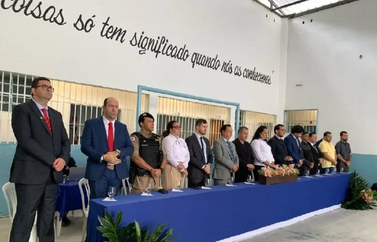 Solenidade marcou a inauguração da ala do regime fechado que custou investimentos de R$ 380 mil (Reprodução)