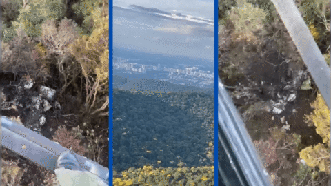 Localizados destroços de avião que caiu na Serra do Japi, em São Paulo 3 Localizados destroços de avião que caiu na Serra do Japi, em São Paulo