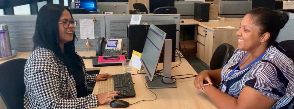 Projeto estratégico do Governo do Estado, Transforma Minas completa cinco anos levando mais eficiência ao serviço público 1 Gabriele Sabrina da Silva (esq), superintendente na Seplag