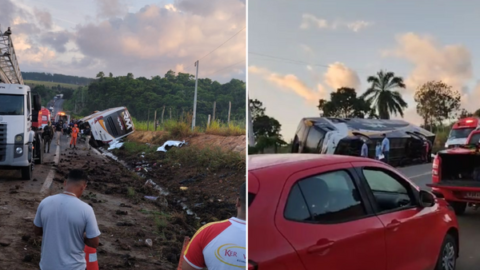 Acidente com ônibus mata oito pessoas na Bahia