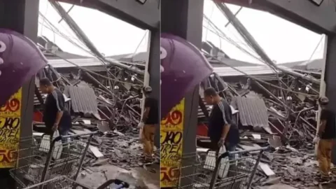 Teto de supermercado desaba em Diadema e deixa pelo menos 9 feridos 4 Teto de supermercado desaba em Diadema e deixa pelo menos 9 feridos