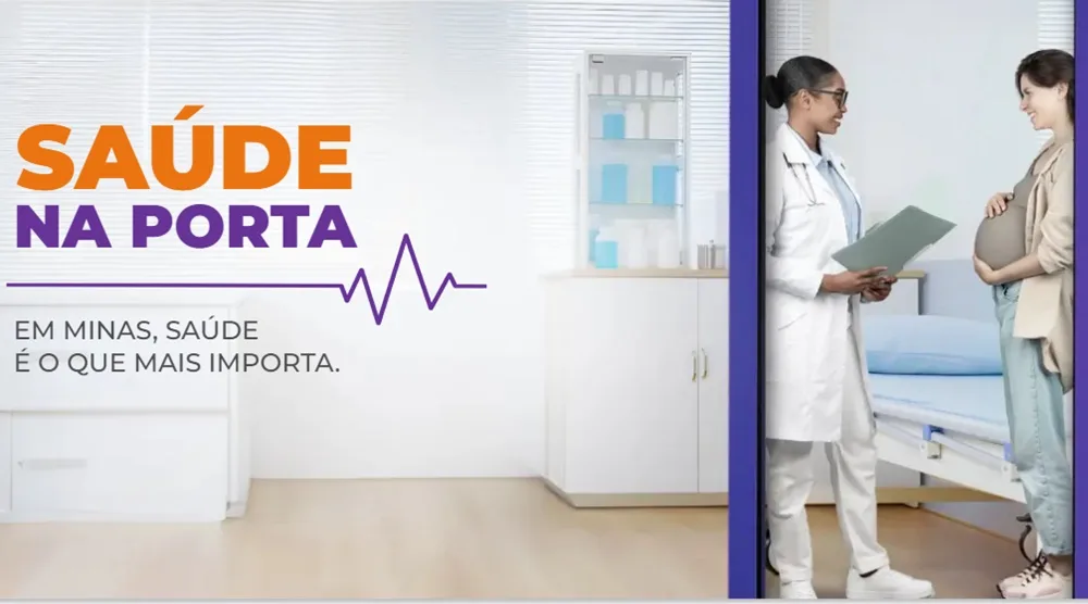 Já no ar e veiculada até o mês de outubro, a nova campanha "Saúde na Porta