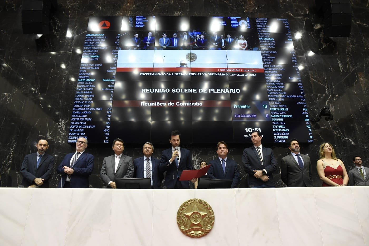 Renegociação da dívida de Minas é destaque em reunião solene 1 Renegociação da dívida de Minas é destaque em reunião solene