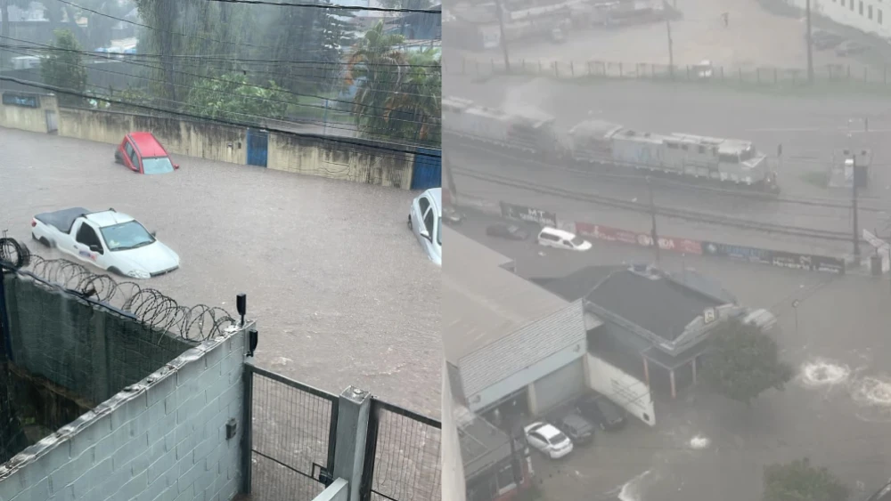 Chuvas castigam cidade de Divinópolis (MG). Veja os vídeos