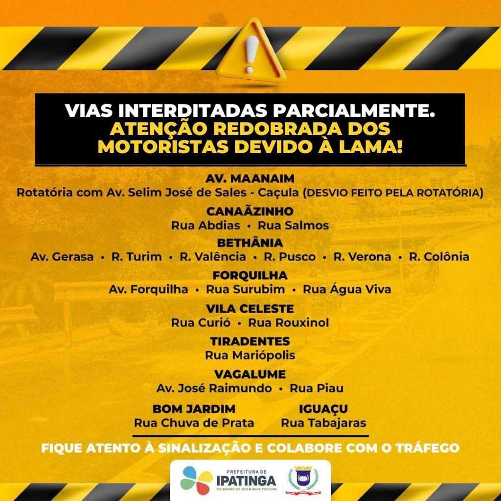 Prefeitura de Ipatinga atualiza população sobre interdição de vias 2 image 221