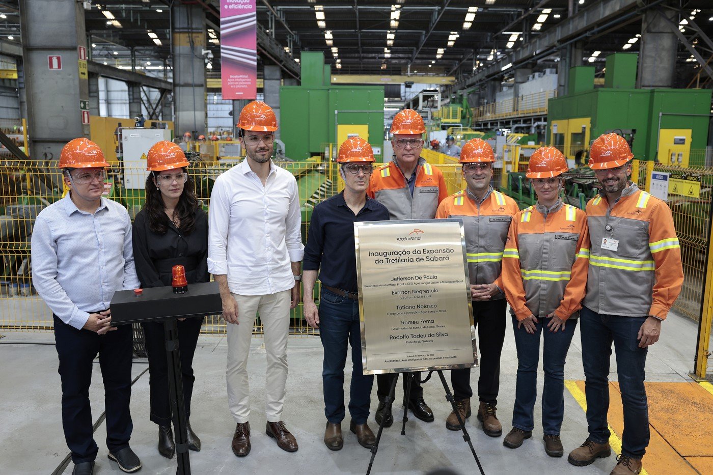 Presidente da ALMG participa de cerimônia de ampliação de produção de unidade da ArcelorMittal 1 Presidente da ALMG participa de cerimônia de ampliação de produção de unidade da ArcelorMittal