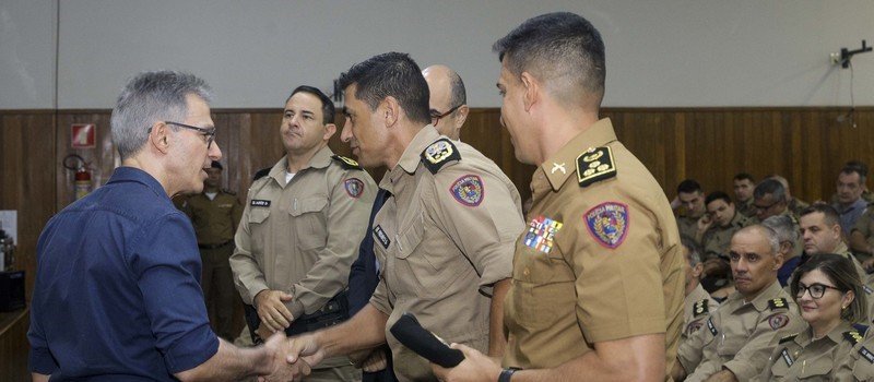 O governador lembrou que a PMMG vai completar 250 anos de serviços prestados aos mineiros e agradeceu o empenho dos militares