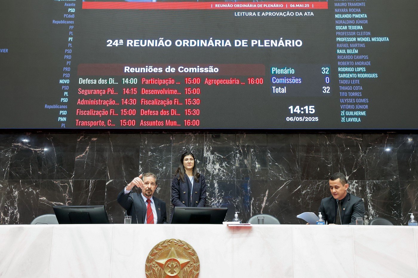 Situação de rodovias estaduais pauta discursos em Plenário 1 Deputados em Plenário durante a Reunião Ordinária realizada nesta terça-feira (6)