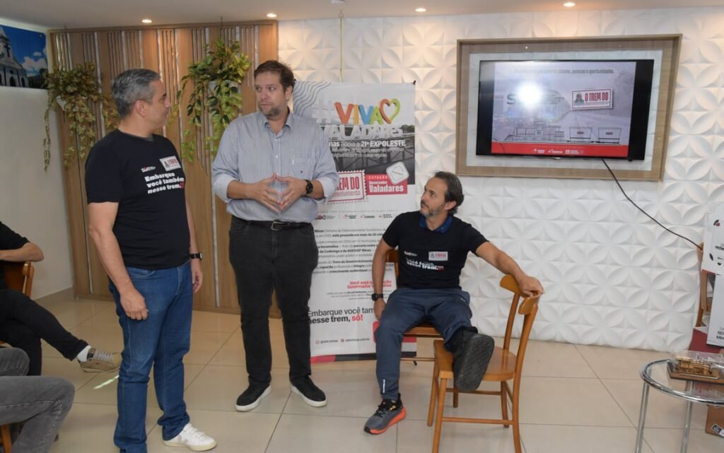 O presidente da ACE-GV Stefano Couri, mais o diretor da Codemge, Lucas Pitta, reforçaram a importância do projeto