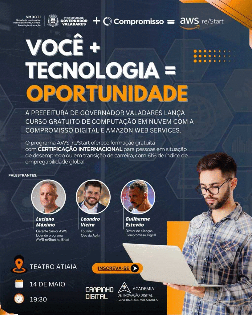 Prefeitura lança curso de computação em nuvem com Amazon Web Services (AWS) e Fundação Compromisso 1 image 37