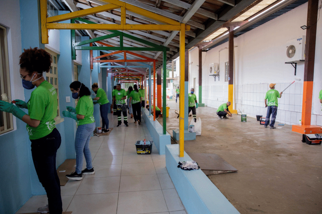 Escola Municipal de Ipatinga duramente impactada pelas chuvas de janeiro recebe ação de voluntariado 1 image 19