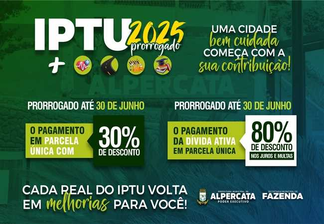 Prefeitura de Alpercata prorroga desconto do IPTU e da Dívida Ativa até 30 de junho 1 image 331